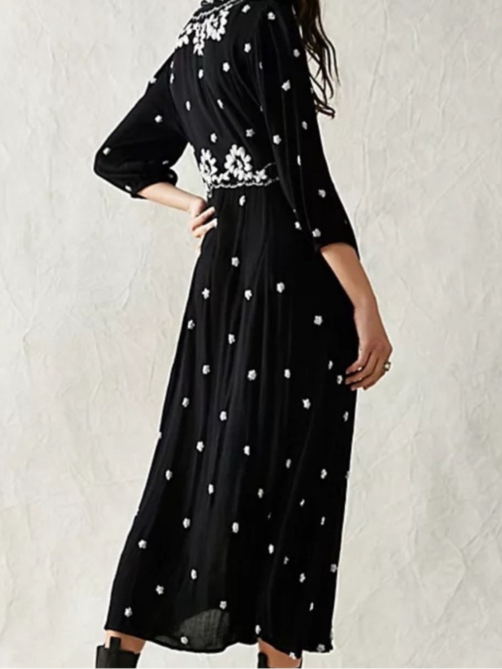 Free People Black and White Maxi Dress - Picture 2 of 7